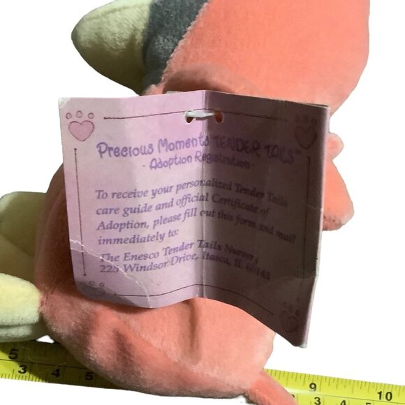 Vtg 1998 Precious Moments Tender Tails Cardinal Bird Plush Stuffed Animal 7" Ene - Picture 5 of 8